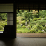 上段の間よりの庭園